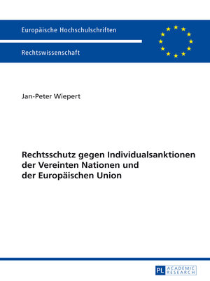 cover image of Rechtschutz gegen Individualsanktionen der Vereinten Nationen und der Europäischen Union